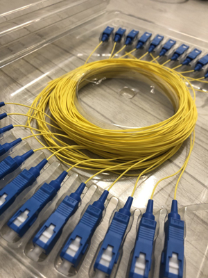 پیگتیل فیبرنوری تک رنگ SC/UPC SM 12 CORE کد G657