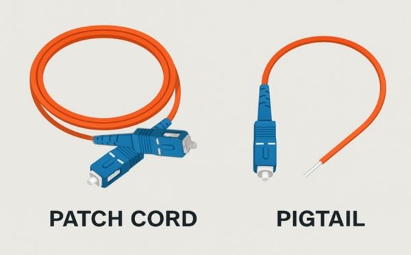 مقایسه پیگتیل و پچ کورد فیبر نوری