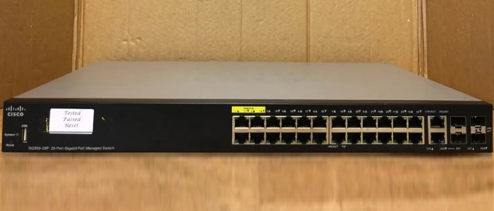سوئیچ شبکه سیسکو 28 پورت SG350-28P