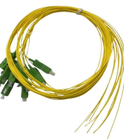 پیگتیل فیبرنوری تک رنگ SM SC/APC 0.9mm 1.5M G.652D 1 core