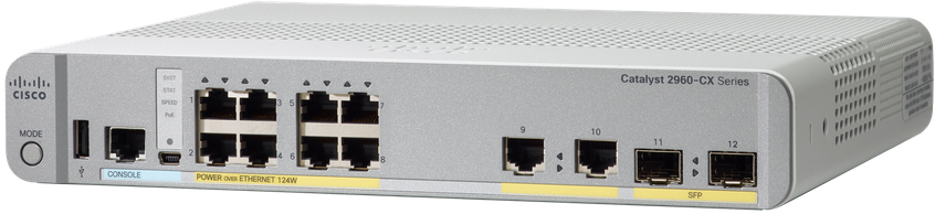 سوئیچ شبکه سیسکو 8 پورت WS-C2960CX-8PC-L