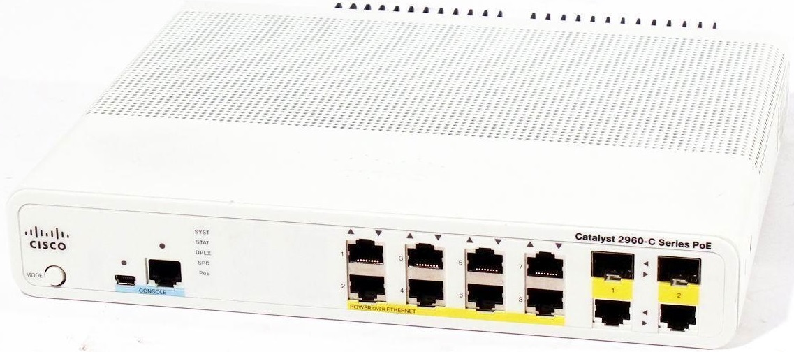 سوئیچ شبکه سیسکو 8 پورت WS-C2960C-8PC-L